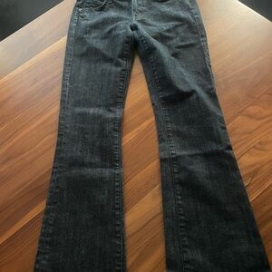 Citizens Of Humanity Black Flare Wide Leg Jeans